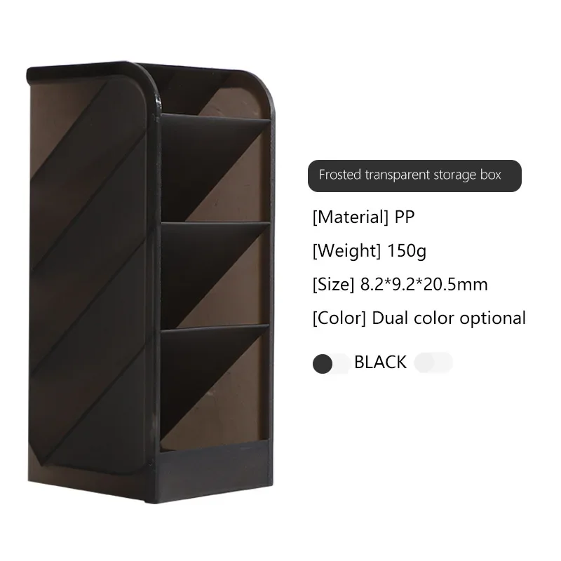 Pen Holder Desk Organizer Obliquely Inserted 4 Grid Desk Pencil Holder Makeup Organizer School Office Storage Box Home Gadgets Makeup Organizer Pen Holder Desk Organizer Pen And Brush Holder