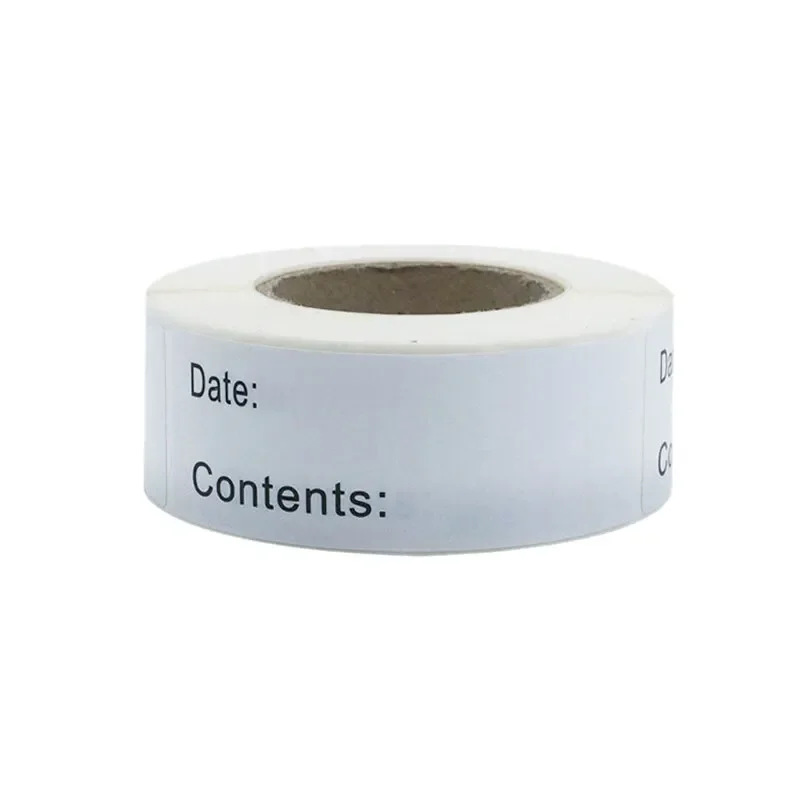 Label Stickers 1 Roll Of Date Labels For Food Storage Labels Date Content Home Kitchen Packaging Condiments Mark