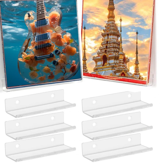 Support mural pratique écran acrylique transparent pour 2 pièces