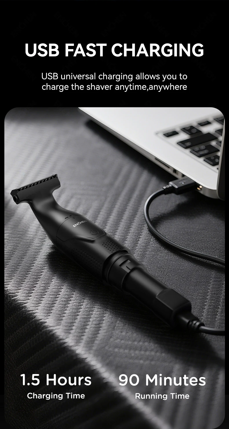 ENCHEN Spark 5 Waterproof Electric Shaver and Body Trimmer description image 4