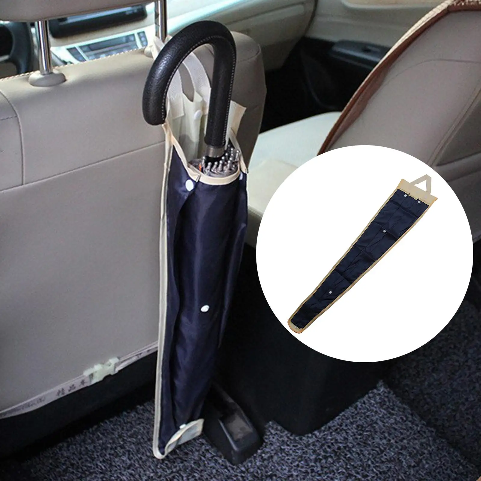 Umbrella Folding Adjustable Protector for Car Seat Back Wet
