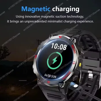 2025 New Men Sports Smart Watch GPS AMOLED Heart Rate Monitoring LED Flashlight NFC Bluetooth Call 3ATM Waterproof Smartwatches 1