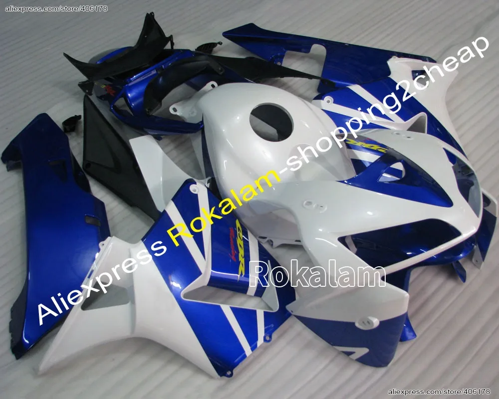 

Для Honda CBR600RR F5 2005 2006 CBR 600 RR 05 06 CBR600 600RR синий белый комплект обтекателей для мотоцикла (литьё под давлением)