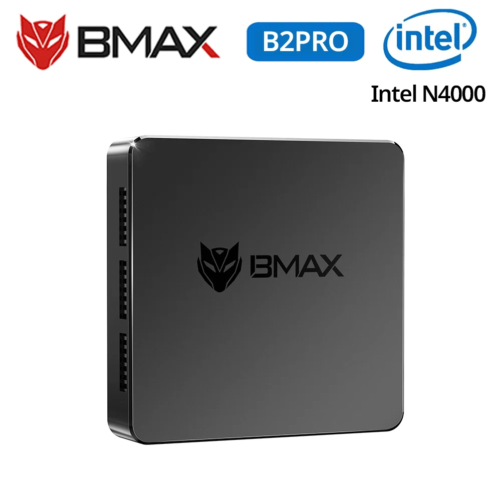 BMAX B2 Pro Mini PC Windows 11 OS All In One HDMI Intel N4000 8GB RAM 256GB SSD Intel UHD Graphics 600 1000Mbps mini pc