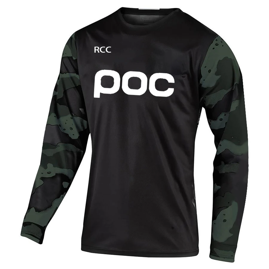Bike Cycling Jersey RCC POC Motocross Downhill Mtb T-Shirt Motorcycle Fishing