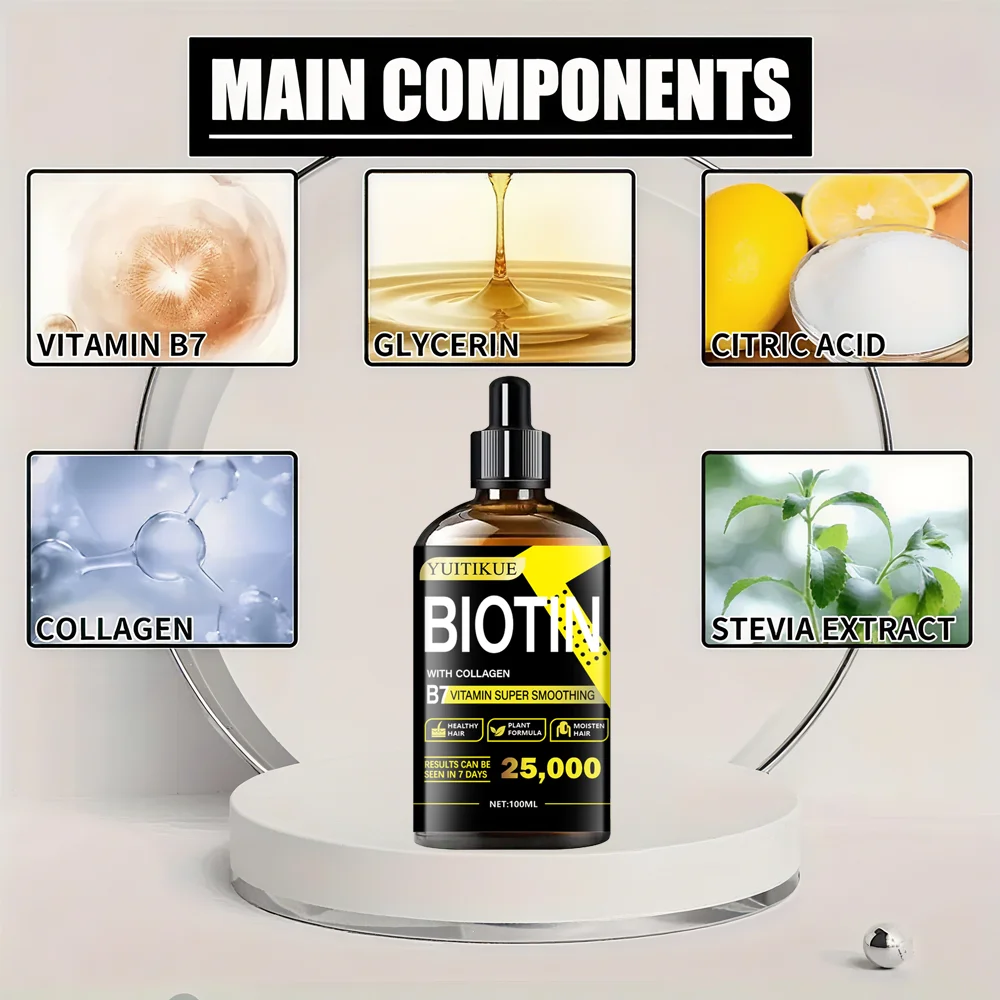 YUITIKUE hair oil, suitable for frizzy and split-end hair, leaves a fresh fragrance and features a long-lasting lightweight oil.