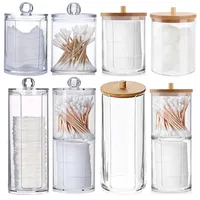 Makeup Cotton Pad Organizer Bathroom Storage Box For Cotton Swabs Cosmetics Jewelry Makeup Remover Pad Container 1