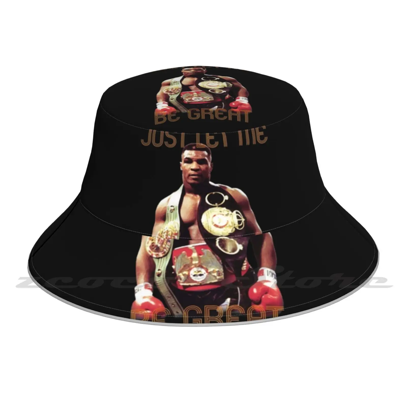 

Just Let Me Be Great-Bucket Hat Fashion Soft Personalized Pattern Gift Cap Heavyweight Title Heavyweight Youngest Boxer