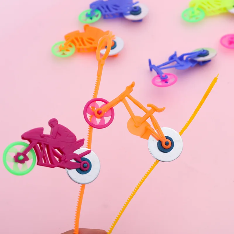 Party Toys Toy Gift Filler 12Pcs Mini Pull Line Bicycles Motorcycles Outdoor Games Toys for Kids Birthday Party Favors Pinata Fillers Back To School Gifts