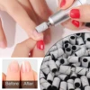 80#150#240# Zebra Sanding Bands Machine Nail Drill Bits Foot Care Polishing Manicure Gel Polish Remover Replacement Tools Cutter 6