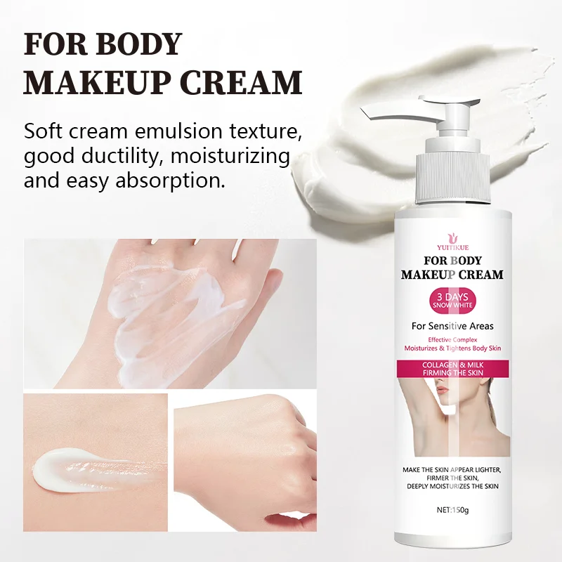 150g Body Makeup Cream - Firming and moisturizing for arms, thighs and abdomen, easy to absorb by the body Contains ascorbic aci