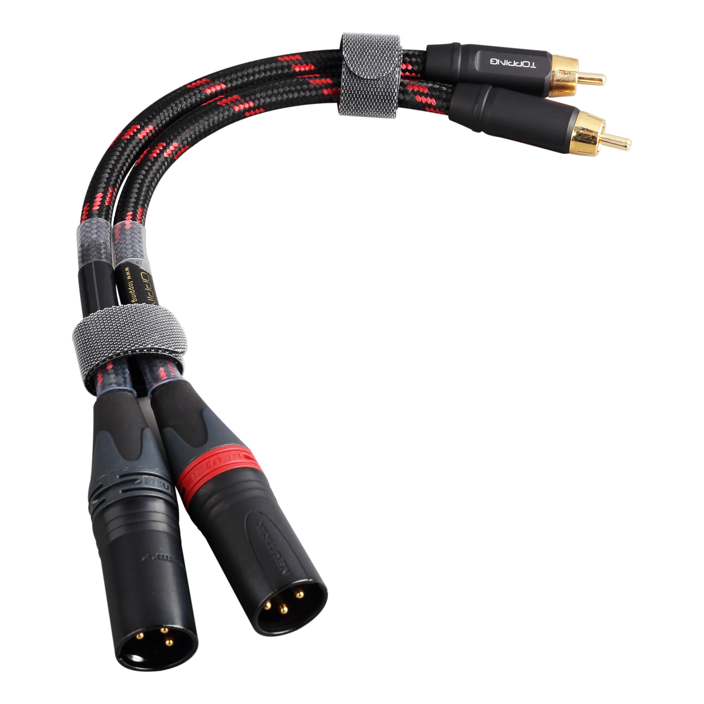 

Аудиокабель TOPPING TCRX1 Fever, двойной лотос; Кабель RCA-двойной штекер Canon XLR