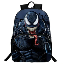 

Cartoon Kids Backpack Middle School Students' Schoolbag Venom Pattern Student Bag Durable Men's Laptop Bag Backpack for Kids