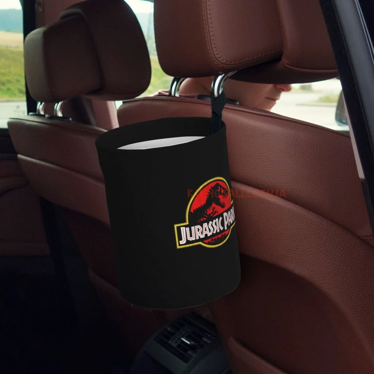 Jurassic Park Car Trash Can, Dust Bin, Trash Bin For Kitchen Camping, Interior Car Accessories For Women,Car Garbage