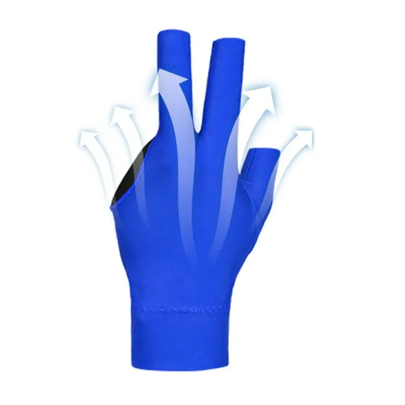 

Professional Pool Gloves Billiards 3 Finger Billiard Finger Gloves Breathable Elastic Billiard Gloves Universal 3 Finger Snooker