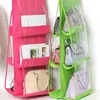 Thickened Double-Sided Multi-Layer Multi Grid Hanging Storage Bag Dust-Proof Non-Woven Fabric Handbag Organizing Bag Storage Bag 4