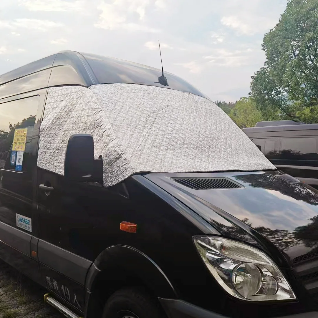 Windshield Sunshade,Car Snow Shield for Merce-des Benz Sprinter 2007-Motorhome RV Windshield Window Snow Cover for Ice and Snow Front Wind