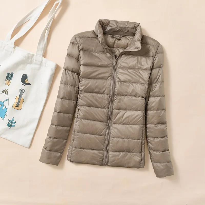 Women Light Short quilted Duck Down Jacket Feather Puffer Parkas Plus Overcoat Windbreaker Winter Cold Pressure Down Coats 4