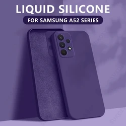 Premium Liquid Silicone Anti - Drop Phone Case with Soft Cover - Luxury Edition - Galaxy A37 (PURPLE)