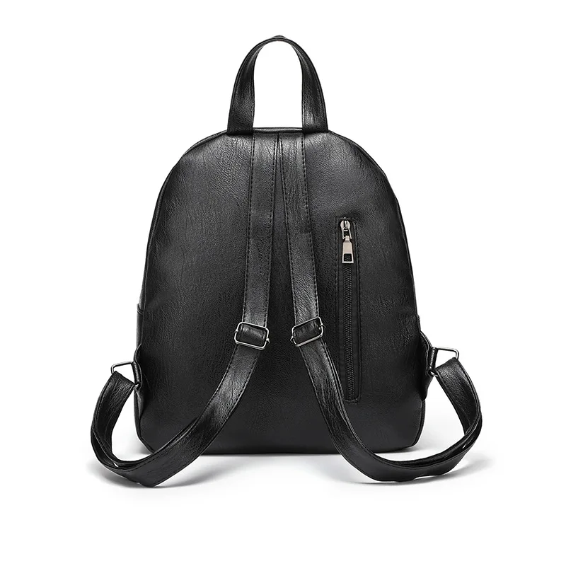 PU Leather Backpack Women Vintage Shoulder Bag Ladies High Capacity Travel Backpack Fashion School Bags Girls Mochila Feminina