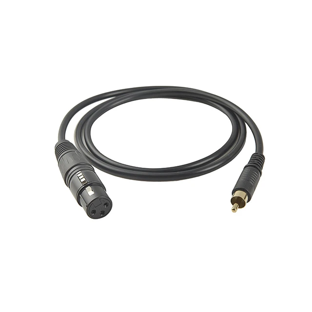 RCA to XLR Audio Cable for AV Receiver to Amplifier High Quality 4N OFC RCA  Male to XLR Male Cable Xlr Cables Audio Cable