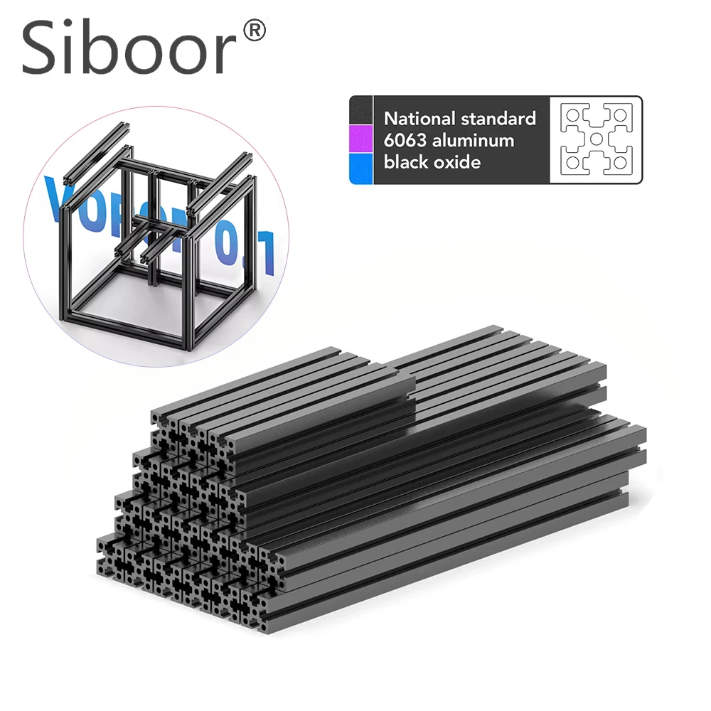 Alumínio Extrusão Perfil Kit Frame Impressora 3d Quadro de Liga Bracket Tapping Perfuração Atualização 1515 Voron 01 02 6063 - Imagem 5