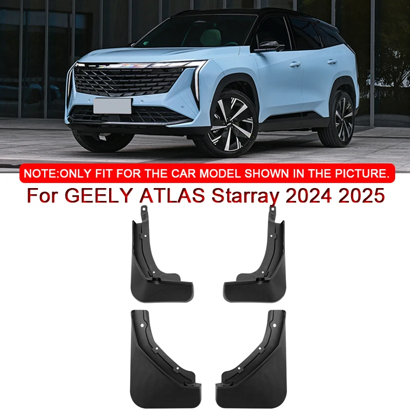 

For GEELY ATLAS Starray 2024 2025 Car Styling ABS Car Mud Flaps Splash Guard Mudguards MudFlaps Front Rear Fender Auto Accessory