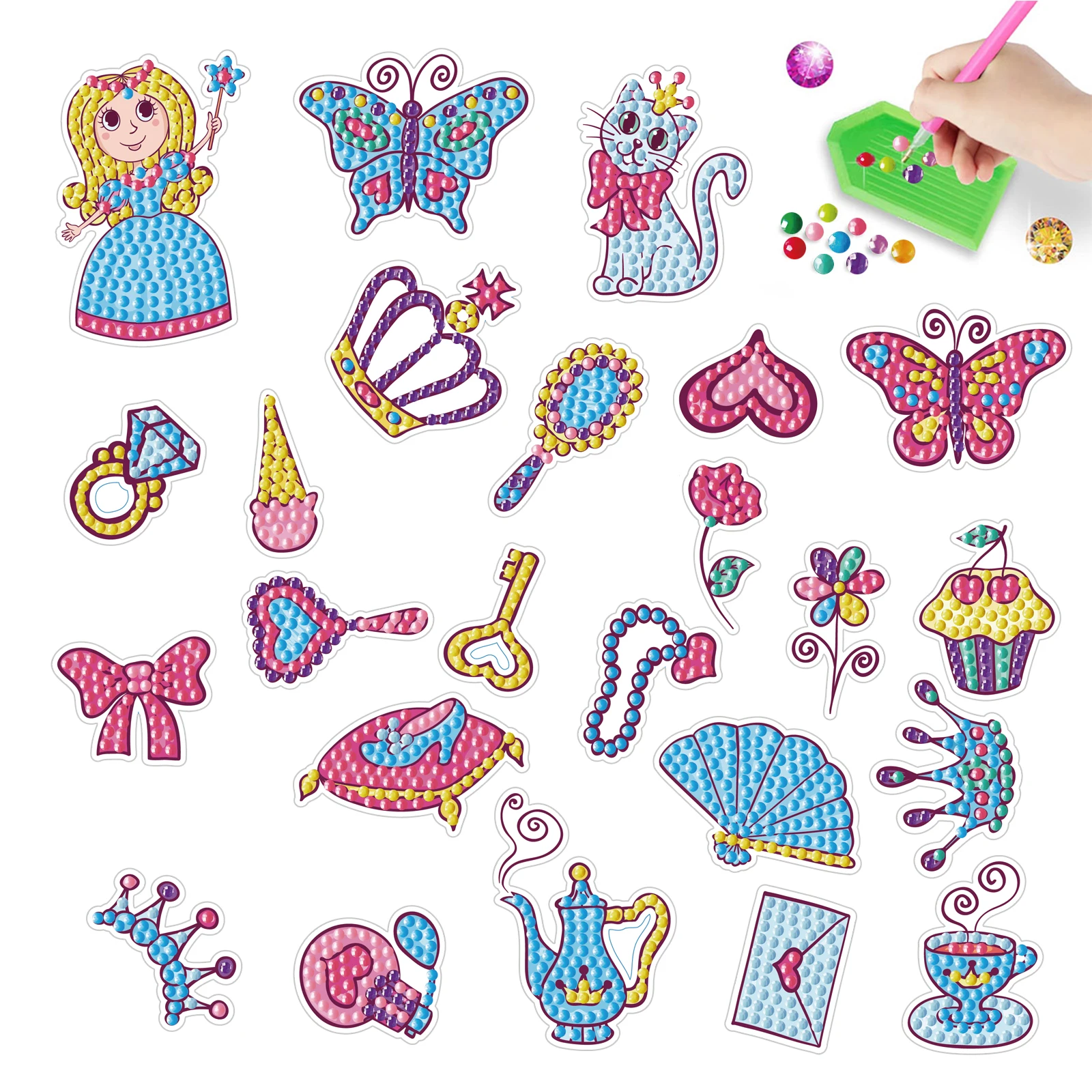 DIY Fairy Kids Diamond Art Stickers