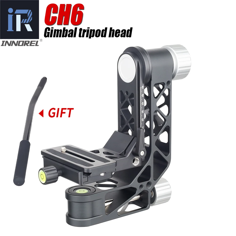 INNOREL CH6 360 Degree Panoramic Gimbal Head Aluminum alloy with Arca-Swiss Standard Quick Release Plate