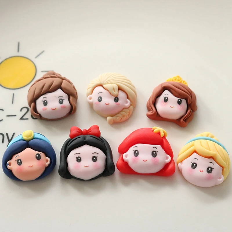 Cute Cartoon Princess Series Flat Back Resin Scrapbooking DIY Jewelry Craft Decoration 10 Pcs simulation stones decor accessories resin jewelry accessories resin embellishments