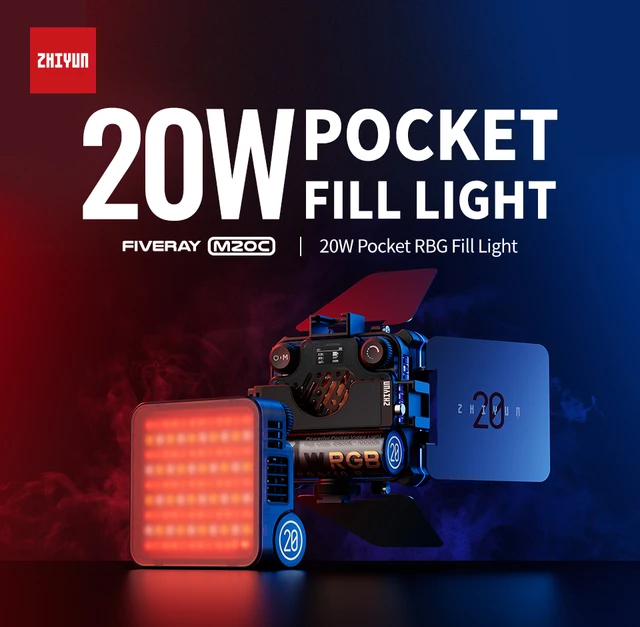 ZHIYUMN FIVERY M20C COMBO 20W RGB Mini Pocket Fill Light