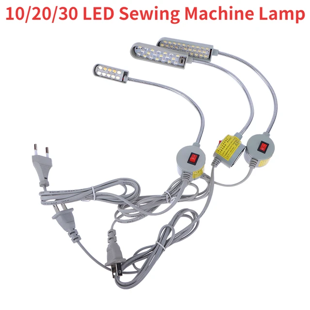 2023NEW LED Sewing Machine Lamp 360 Flexible Adjustable Gooseneck Work Lamp  Industrial Lights with Magnetic Base for Workbench