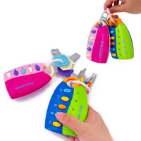 Montessori Baby Toy Musical Cartoon Car Key Vocal Smart Remote Car Voices Music Educational Toys for Kids Toddler Infant Gift 2