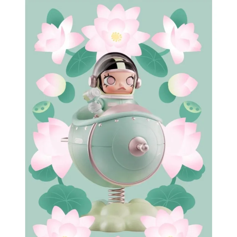 Original POPMART MEGA SPACE MOLLY 100% Blooming Series - Peony
