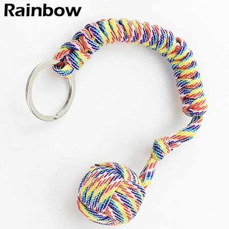Self Protection  Fist Steel Ball For Girl Bearing  Lanyard Survival Key Chain Window Breaker  Self Defense Tool
