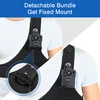 BOBLOV Body Camera Chest Vest, Durable Shoulder Single Vest for All Body Camera Support Max 130cm/4.3ft  Adjustable Chest Size 4