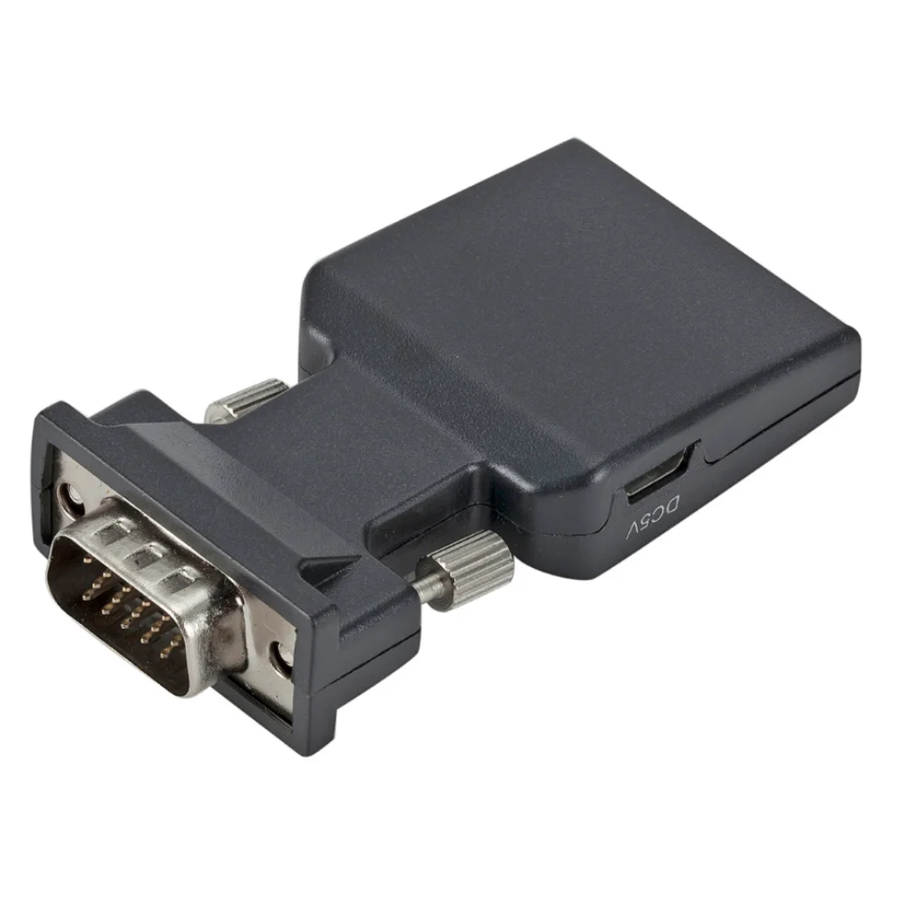 PzzPss 1080P VGA to HDMI-compatible Video Converter With 3.5Mm Audio Cable Male To Female Adapter For PC Laptop To Monitor