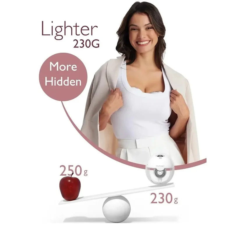 Mouth Double-Sealed with 3 Modes 9 Levels Electric Breast Pump Portable Breast Pump Hands Free Wearable of Baby