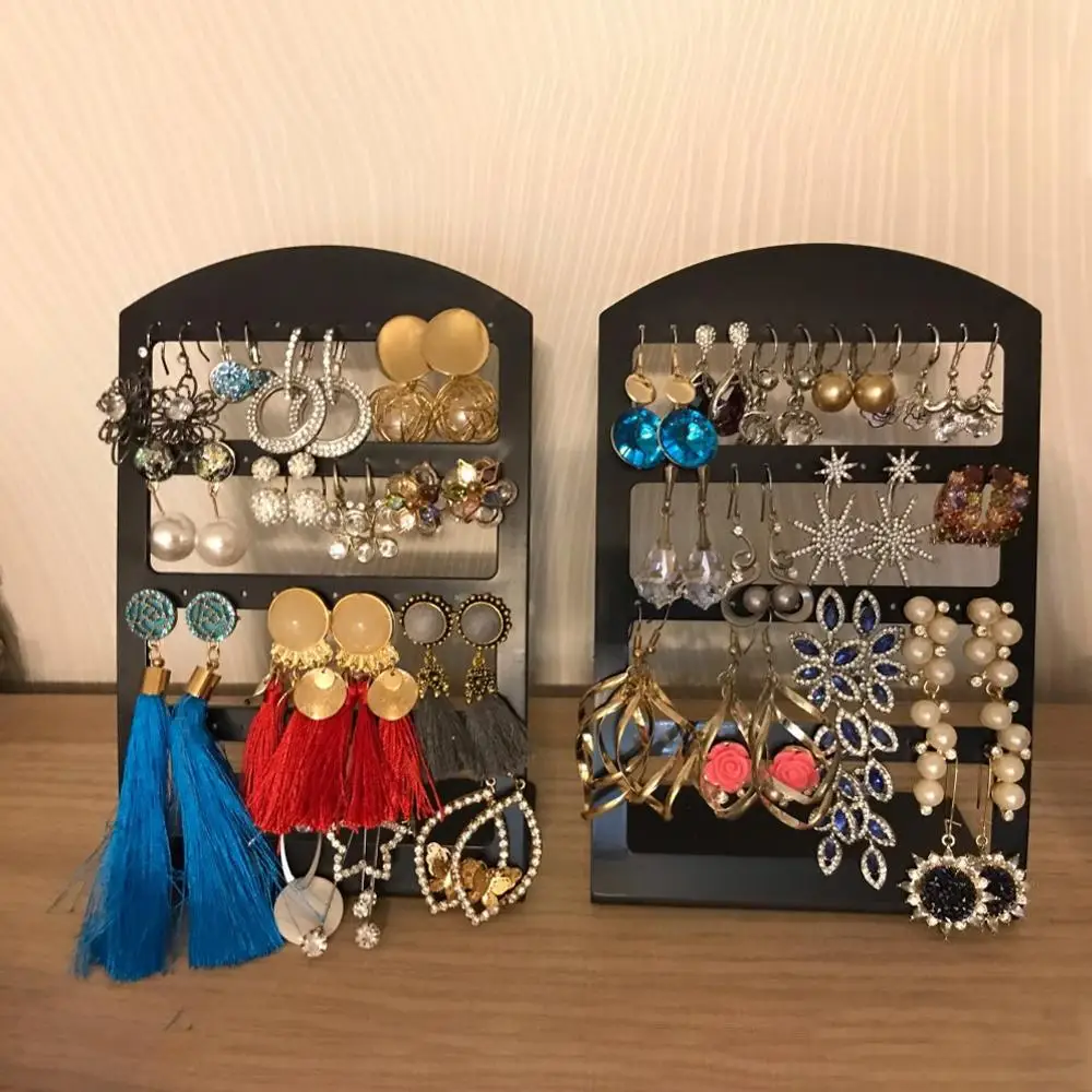 48-Bohrung Ohrringhalter Metall Ohrring Schmuck-Halter D1I5 Ohrringständ St I1W8 