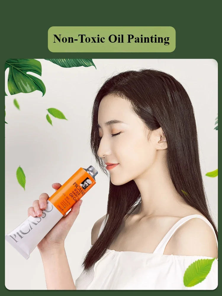 170ml Oil Paint Non-Toxic Mixable for Canvas Painting Artist Beginners DIY Art Supplies oil paint