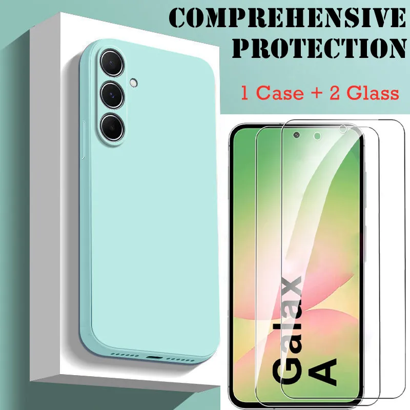 Premium Protection Bundle: HD Glass Screen Protectors & Soft Silicone Case