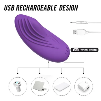 Mini Powerful Wearable Silicone Vibrator Sex Toys for Woman Wireless Vibrators Clitoris Stimulator Masturbator Dildo Erotic Toys 6