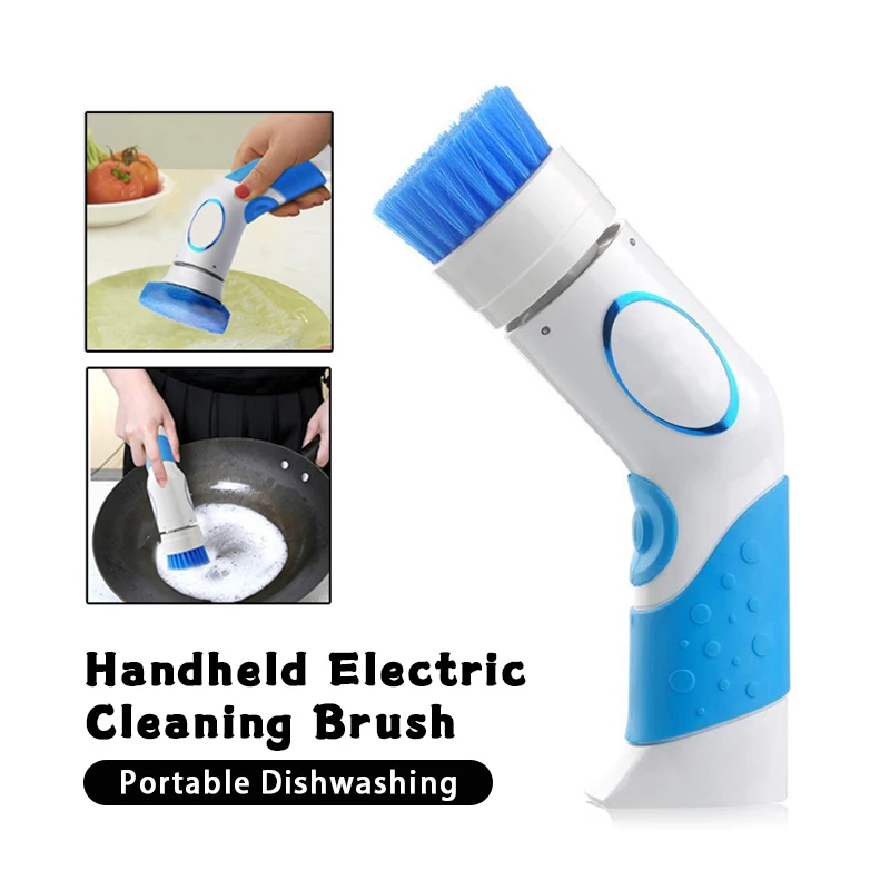 Waterproof Kitchen Cleaning Brush Handheld Electric Dish Washing Brush