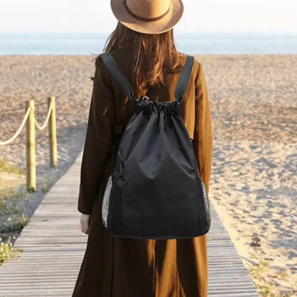Sports Bag,Black S--Sac À Dos De Sport À Cordon Coulissant Pour Hommes