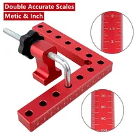 Carrés de positionnement en alliage d'aluminium à 90 degrés, Clip à Angle droit, pince d'angle de Type L, outil de serrage pour menuiserie et charpentier, 4 paquets 2