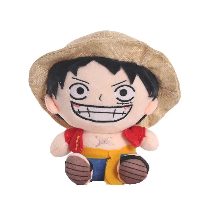 Original One Piece Plush Stuffed Toys Luffy Zoro Chopper Ace Law Cartoon Anime Figures Doll Kids Birthday Gift Kawaii Xmas Decor