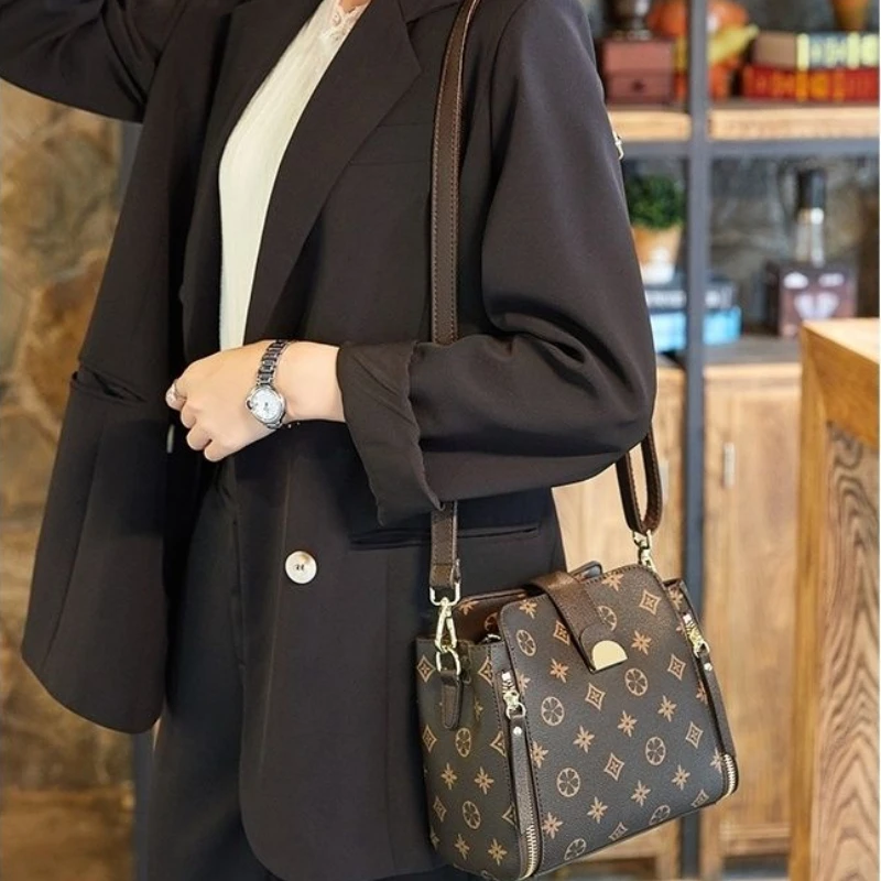 New Autumn Winter Classic Monogram Shoulder Bag For Women Luxury Designer  Handbags Bucket Bags Large Capacity Crossbody Purses - AliExpress