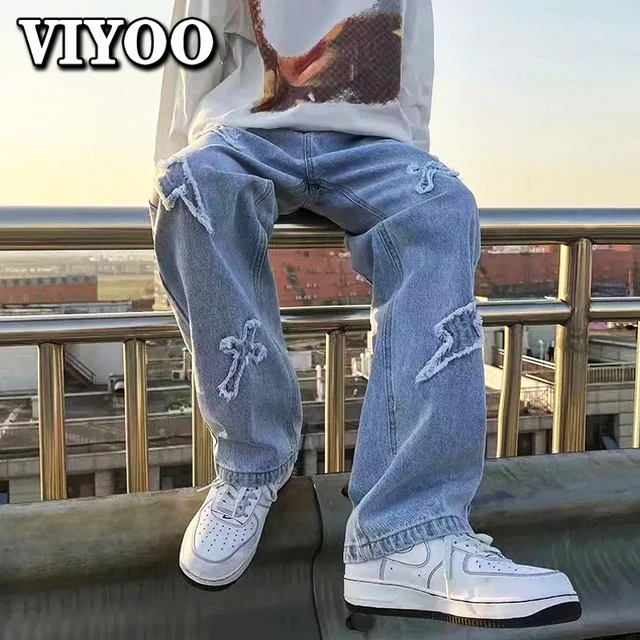 baggy jeans with air forces men