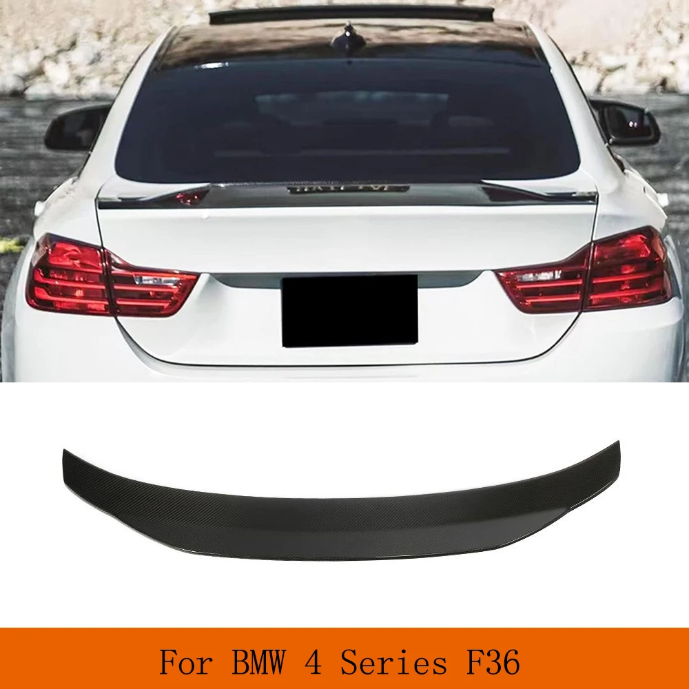 

Car Rear Trunk Spoiler for BMW 4 Series F36 Gran Coupe 2014 - 2019 Rear Wing Spoiler Boot Lid High Kick Trunk Lip Carbon Fiber
