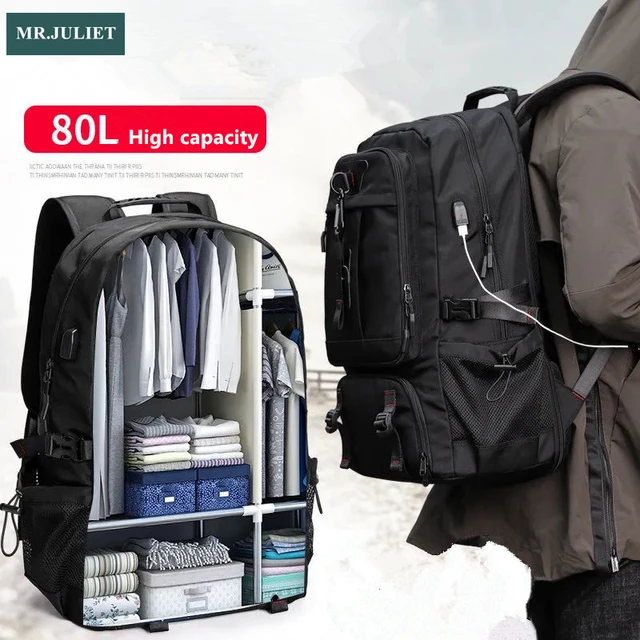 Bolsa de viaje extragrande de alta calidad para hombres, mochila de ocio al  aire libre, súper capacidad de 80L, equipaje, multifuncional, impermeable -  AliExpress